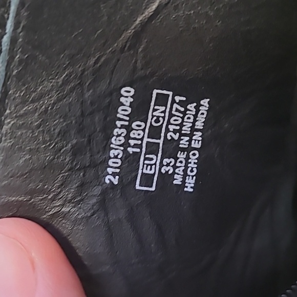 Bzara Back Lace-Up Leather Boots Girls Size 34 - Picture 8 of 11